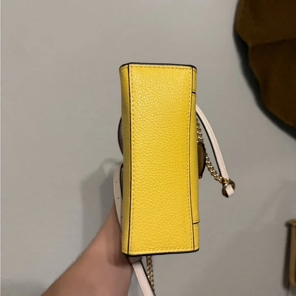 Coach Mini Bag in Yellow and Cream - Picture 4 of 7